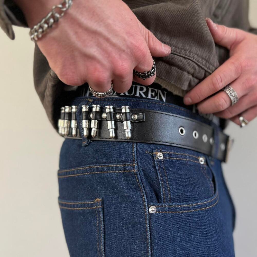 Bullet belt utility black tactical